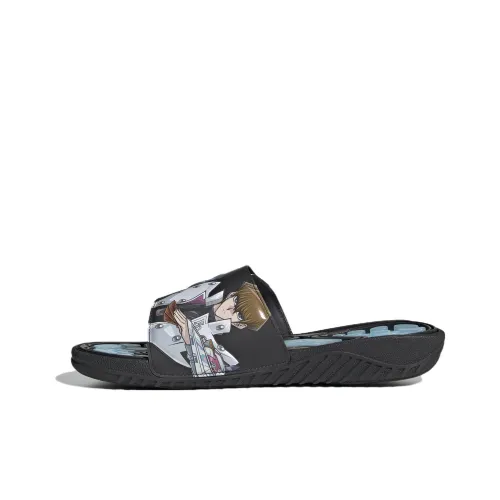 YU GI OH x adidas originals REPTOSSAGE Резиновая подошва Быстросохнущий Слипоны Унисекс Черный Синий