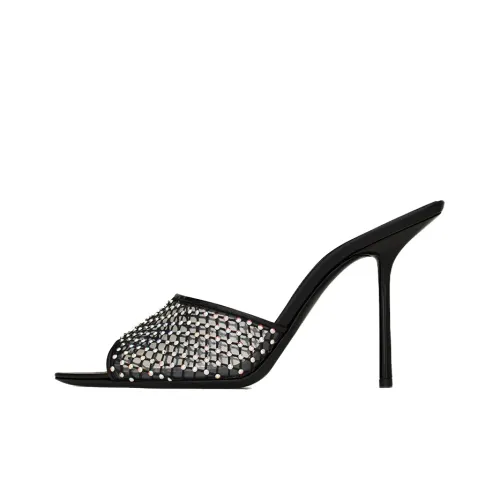 SAINT LAURENT Rusmir Rhinestone Slip-on Women's Black