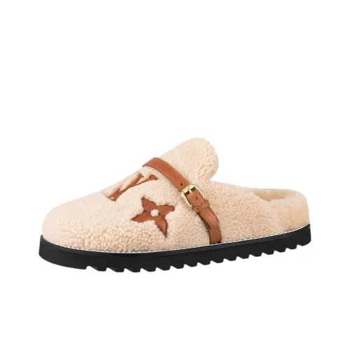 LOUIS VUITTON Winterbreak Домашние тапочки Женские Светлый хаки