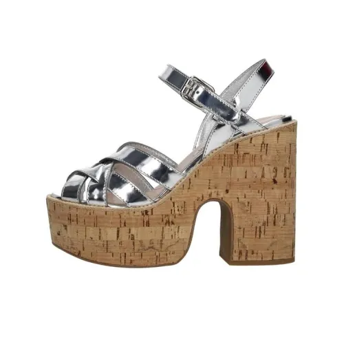 MIU MIU One Ремешок Сандалии Женские Серебряные