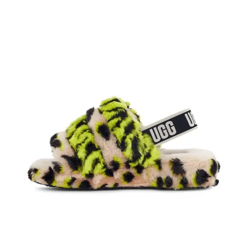 UGG FLUFF YEAH Сандалии Женские Лайм