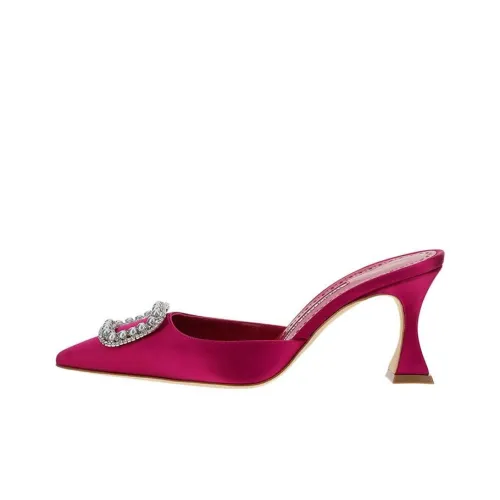 MANOLO BLAHNIK Домашние тапочки Женские Фуксия