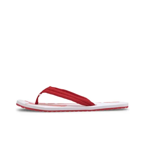 PUMA Epic Flip Резиновая подошва Тапочки Мужские Белый Красный
