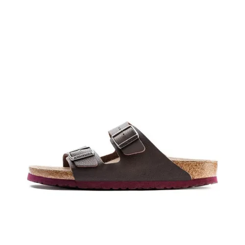 Birkenstock Arizona Soft Footbed Слипоны Мужские Коричнево-Желтые