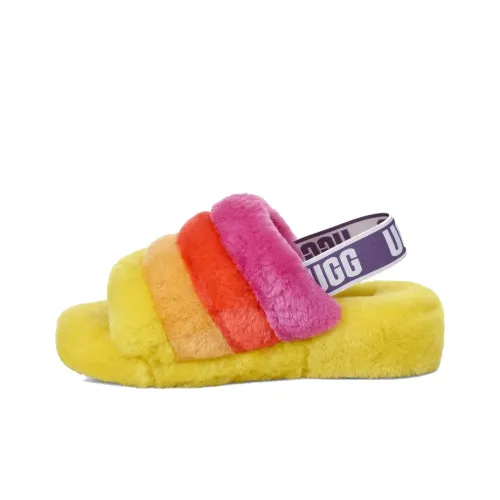 UGG Pride FLUFF YEAH Slide Стильный Сандалии Мужской Желтый