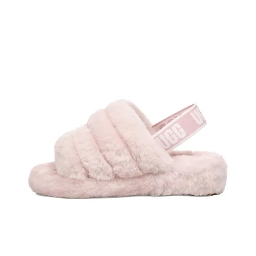 UGG FLUFF YEAH Стильные Сандалии Женские Светло-Розовые