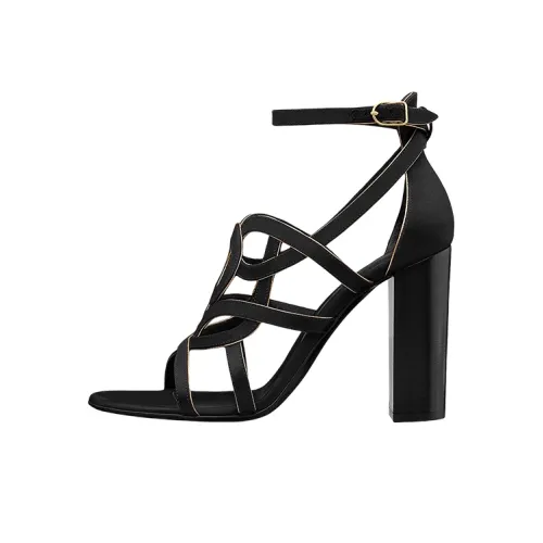 HERMES One Ремень Сандалии Женские Черные