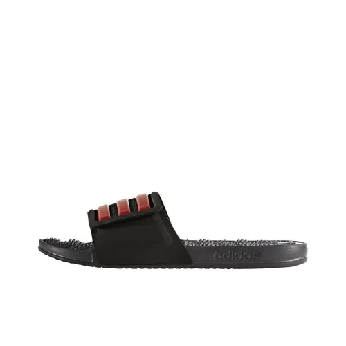 Adidas Slip-resistant Slippers Men's Black Red Адидас противоскользящие слипоны мужские черные красные
