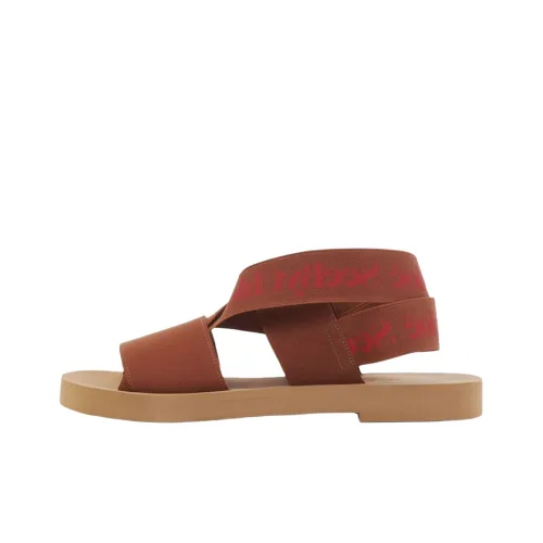 See By Chloe Tessie One Ремень Сандалии Женские Коричнево-Красные