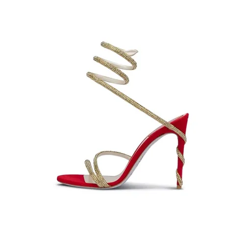 RENE CAOVILLA Margot One Ремешок Сандалии Женские Красные