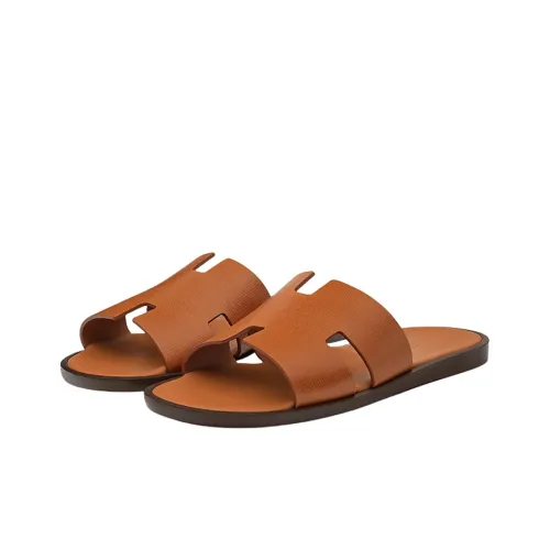 HERMES Слипоны Мужской Коричневый