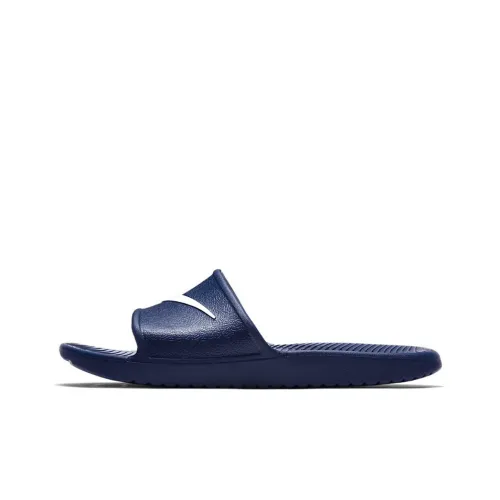 Nike Kawa Резиновая подошва Slip-resistant Odor-resistant Слипоны Мужской Синий