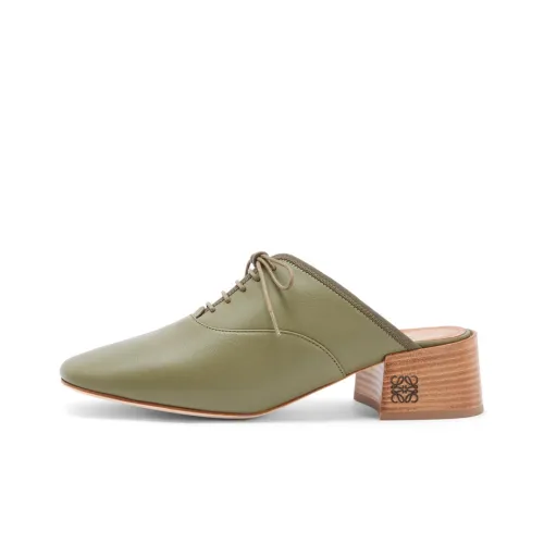 LOEWE Домашние тапочки Женские Зеленый