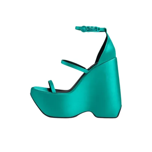 FANSIZHE Triplatform One Ремешок Сандалии Женские Синие Зеленые