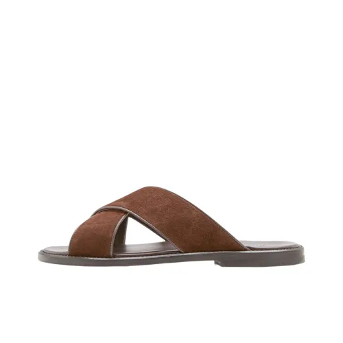 MANOLO BLAHNIK Слипоны Мужской Коричневый