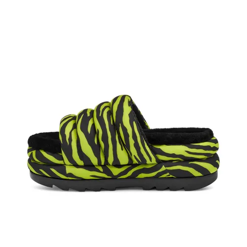 UGG ЭВА Устойчивые к истиранию Слипоны Тапочки на платформе Женские Лайм
