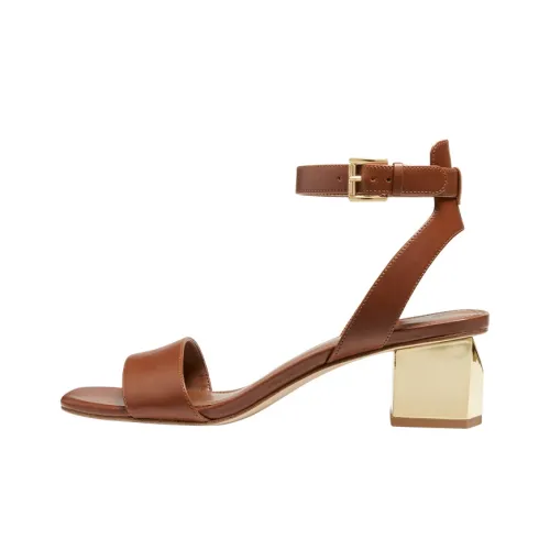 MICHAEL KORS MK Petra One Ремешок Сандалии Женские Кожа Коричневый