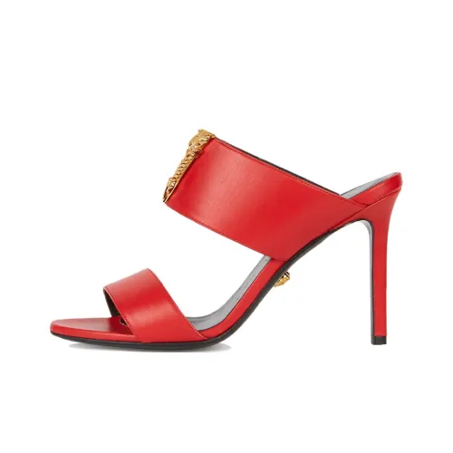 VERSACE Антибактериальные Слипоны Женские Красные