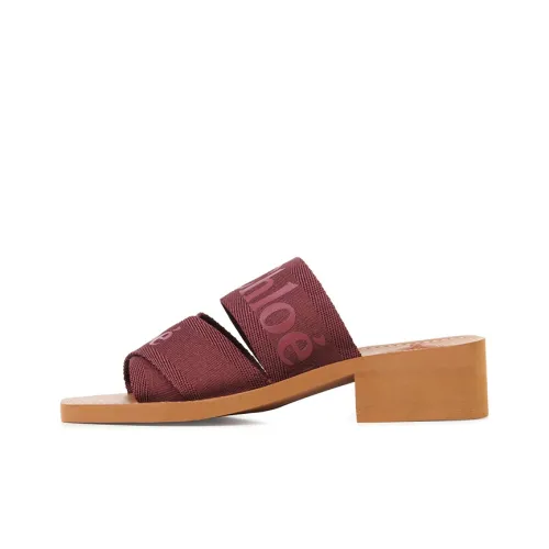 Chloe Woody Слипоны Женские Фиолетовые