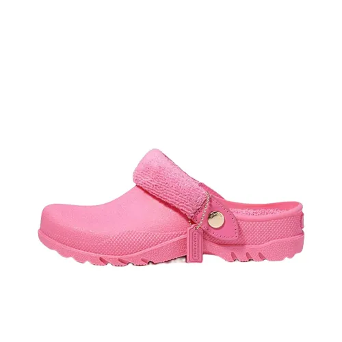 COACH Домашние тапочки с резиновым подошвой женские розовые