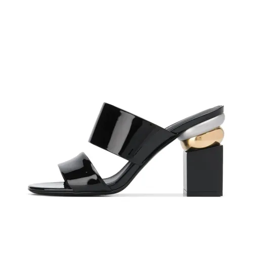 FERRAGAMO Быстросохнущие шлепанцы женские черные