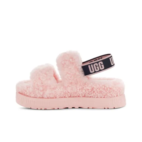 UGG Oh Fluffita Стильные Сандалии Женские Розовые Черные