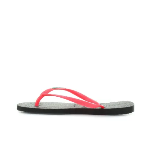 Havaianas Тонкий Логотип POP Вверх Стильные Сандалии Унисекс Черный