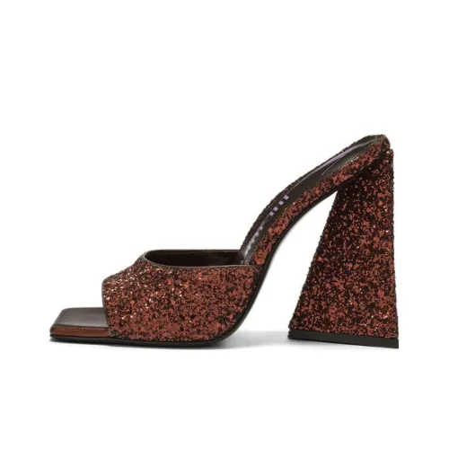 The Attico Слипоны 11,5 см Женские Темно-коричневый