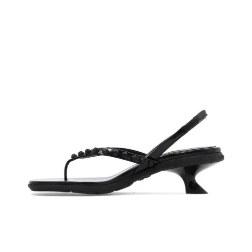 MIU MIU One Ремешок Сандалии Женские Черные