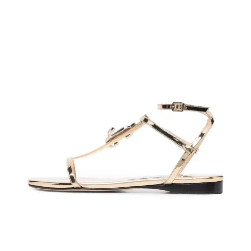 Jimmy Choo Alodie One Sandals Women's Gold