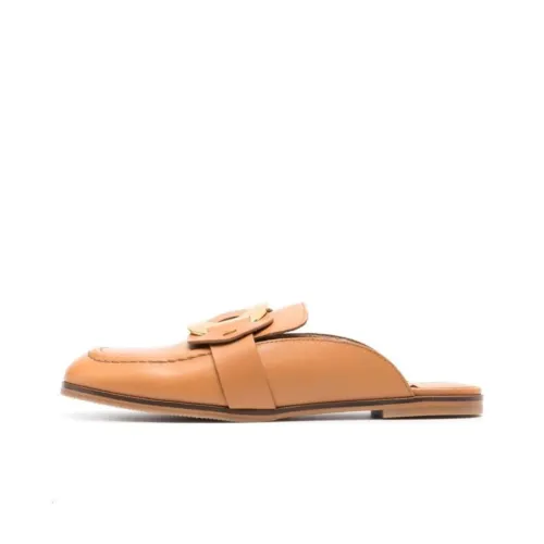 See By Chloe Chany Домашние тапочки Женские Верблюжий коричневый