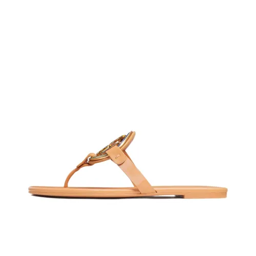 TORY BURCH Miller Шлепанцы Женские Бежевые