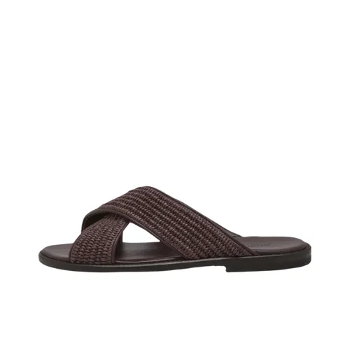 MANOLO BLAHNIK Слипоны Мужской Древесный Коричневый