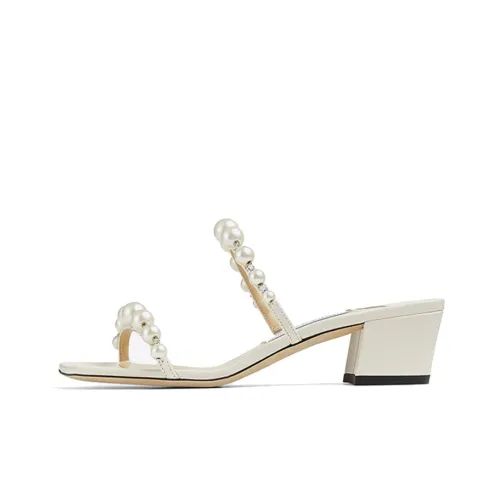 Jimmy Choo Amara 45 Слипоны 4,5 см Женские Белые