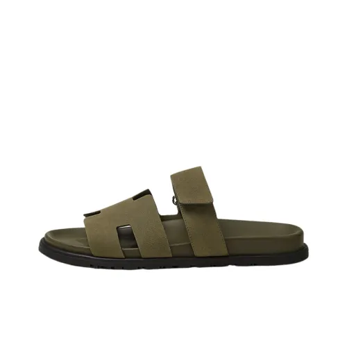 HERMES Chypre Слипоны Мужской Зеленый