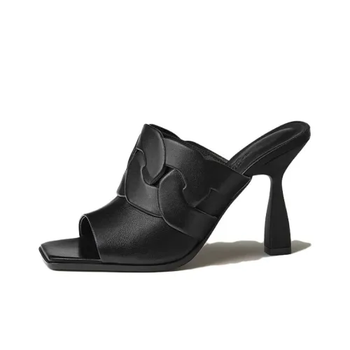 HERMES Hanna Слипоны 9,5 см Женские Черные