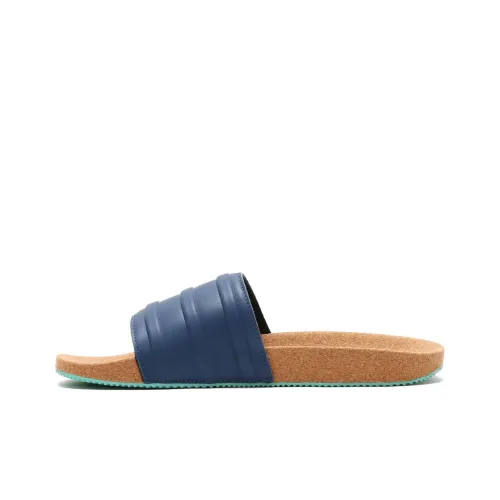 adidas originals Adilette Премиум Резиновая Подошва Слипоны Унисекс Синий Коричневый