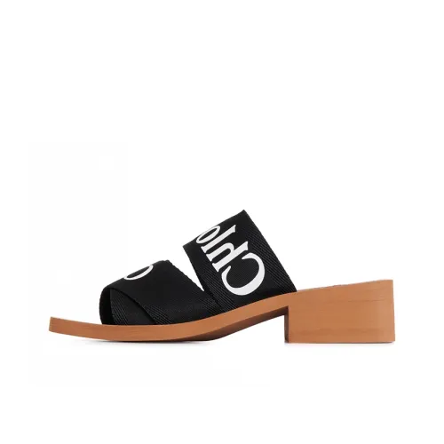 Chloe Woody Слипоны Женские Черные