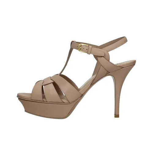 SAINT LAURENT One Ремешок Сандалии Женские Нюдово-розовые