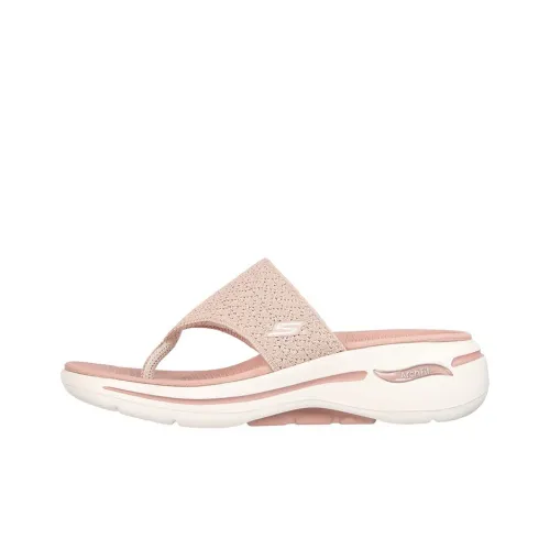 Skechers Go Walk Arch Fit Слипоны Женские Розовые