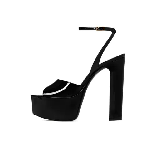 SAINT LAURENT One Ремень Сандалии 14,5 Женские Черные