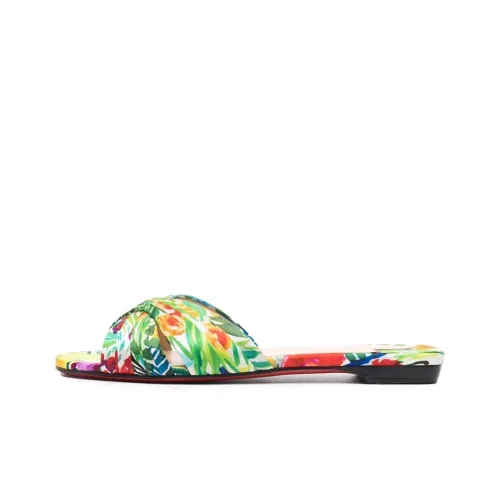 CL Кожаные слипоны с пэчворком женские многоцветные