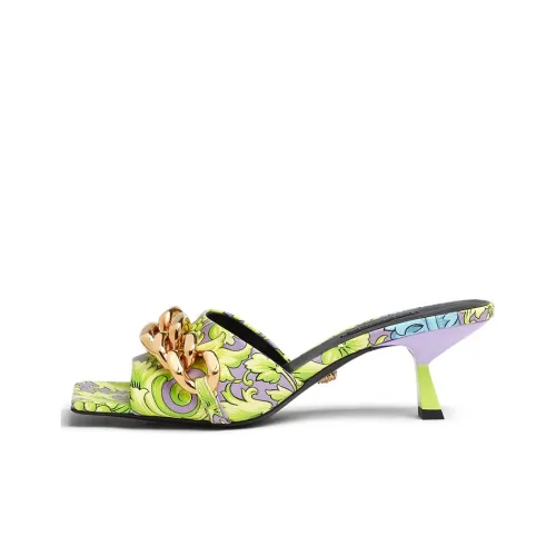 VERSACE Слипоны Женские Зеленые