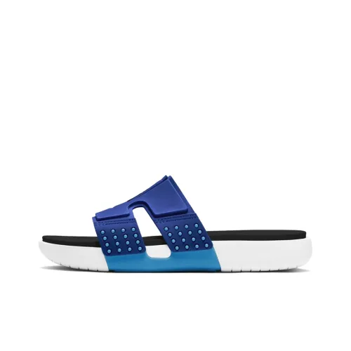 Джордан Hydro 8 Резина Slip-resistant Слипоны Унисекс Синий Черный Белый