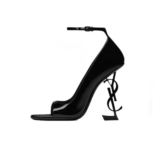 SAINT LAURENT Opyum One Ремешок Сандалии Женские Черные