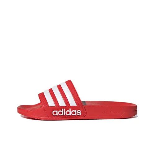 adidas Adilette Series Slip-resistant Abrasion-resistant Slippers Unisex Red adidas Adilette Series Слипоны Унисекс С противоскользящим и износостойким покрытием Красный