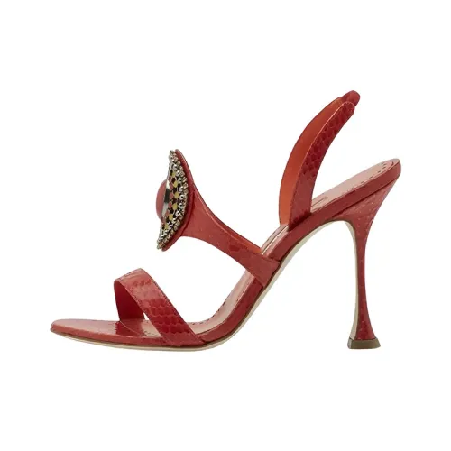MANOLO BLAHNIK Rodim One Ремень Сандалии Женские Красные
