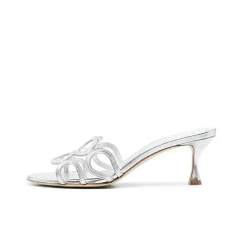 MANOLO BLAHNIK Слипоны Женские Серебряные