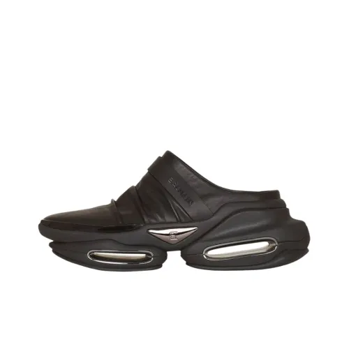 BALMAIN B Смелый Резиновая подошва Тихий Домашние тапочки Мужской Черный