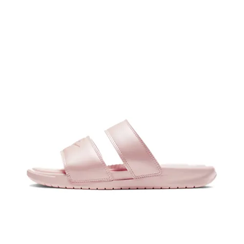 Nike Benassi Резиновая подошва противоскользящие слипоны женские розово-белые